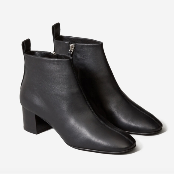 Everlane Shoes - Everlane Black Leather Ankle Boots